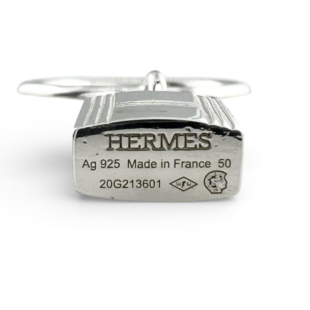 Excellent HERMES Ring Amulet Cadena Silver AG925 Women 50 Used