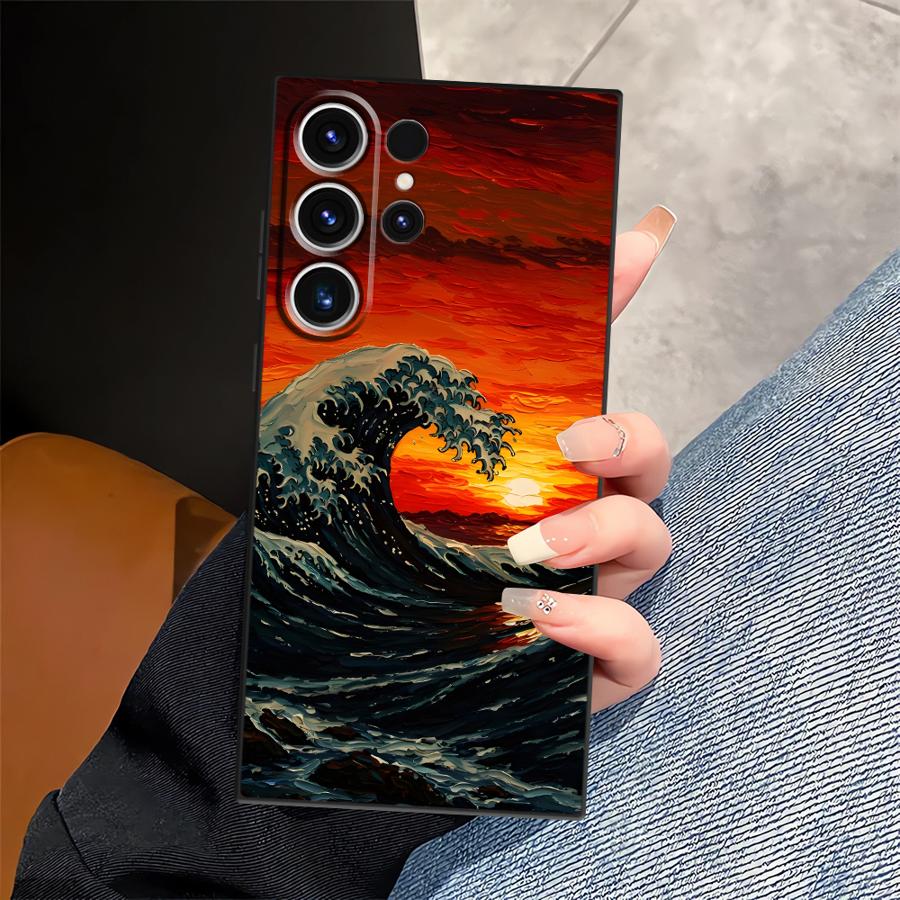 Sunset Scenery Funda Phone Cover Case for Samsung Galaxy S26 Ultra S25 Plus S24 S23 Note 20 8 9 10 S20 Ultra S21 FE S10 S9