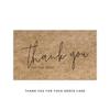30pcs Natural Kraft Paper Thank You Card Enterprise Store Business Thank You Order Card Wholesale Custom Gift Decoration Card