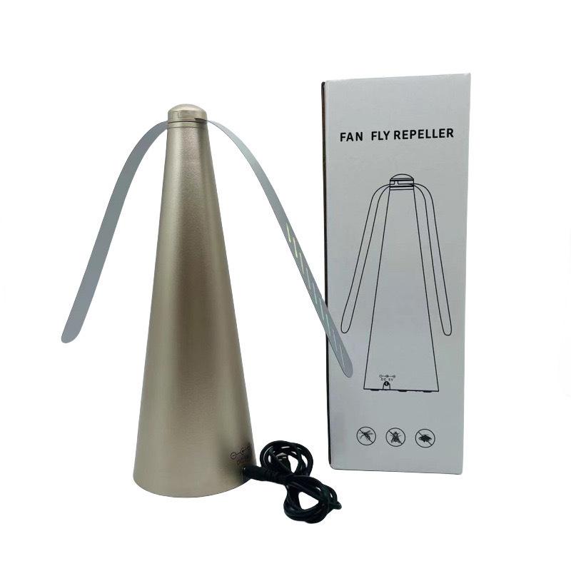 Fly Fans for Tables with Soft Blades, USB or Batteries Powered, Soundless and Portable Fly Fan Keeps Your Food Clean