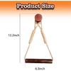 Boho Paper Towel Holder Unique Wood Towel Rack Hanging Toilet Paper Holder Suitable for Kitchen, Bathroom Accessories, Self Adhesive or Drill