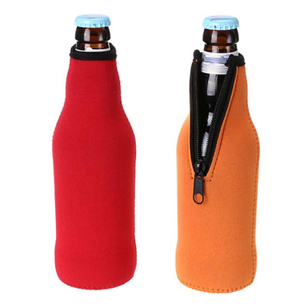 Beer Zipper Insulated Neoprene Protective Cover Wine-bottle Bag Bottle Coolers Bottle Holder