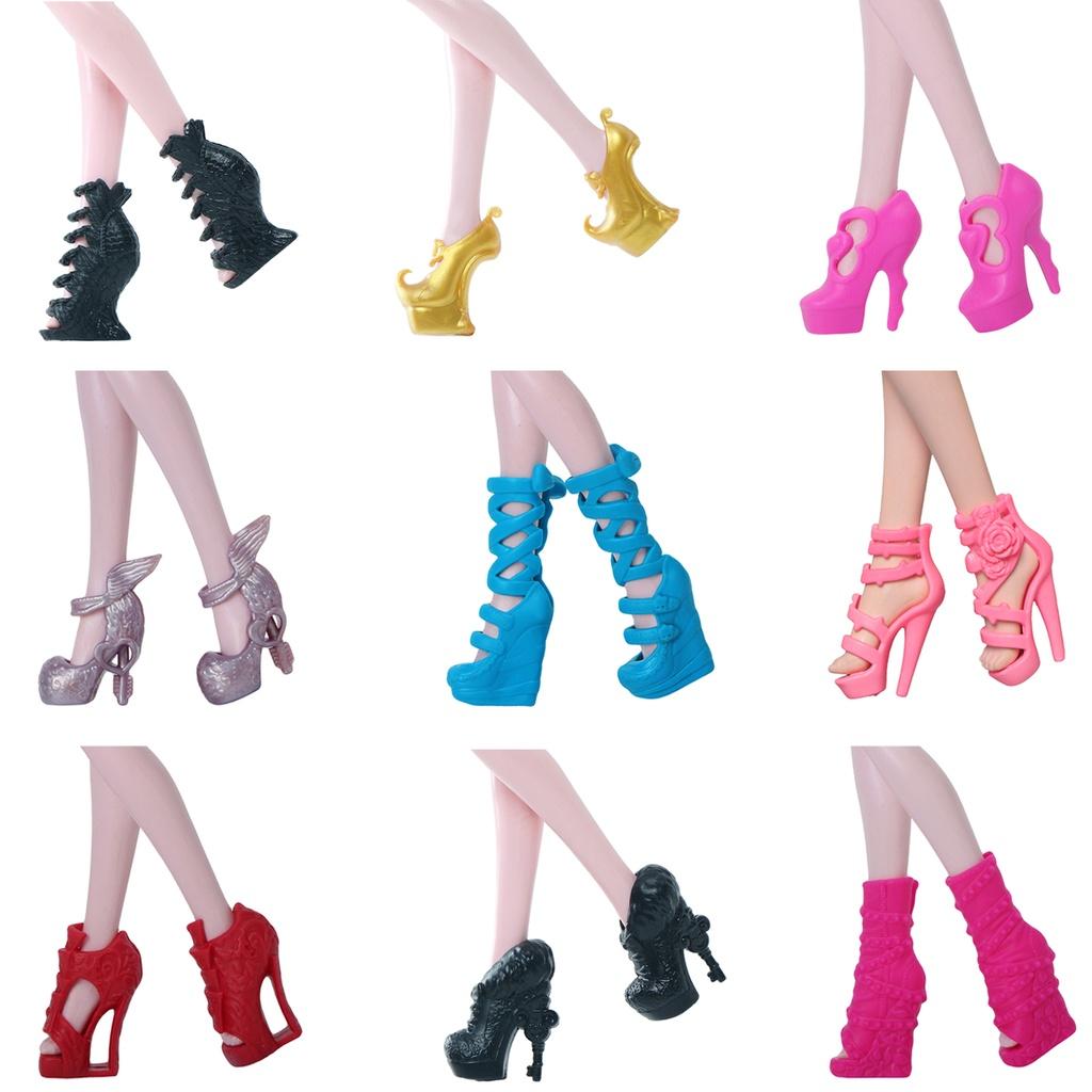 Sandálové boty Boty pro Monster high Příslušenství Vysoký podpatek Demon Monster Cool Toys Černá Pavučina Růžová Modrá