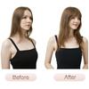 Synthetic Short Front Neat Bangs Blunt Fringe Clip In Bangs Extensions Black Blodne Hair Fake False Hairpiece For Women Heat Resistant