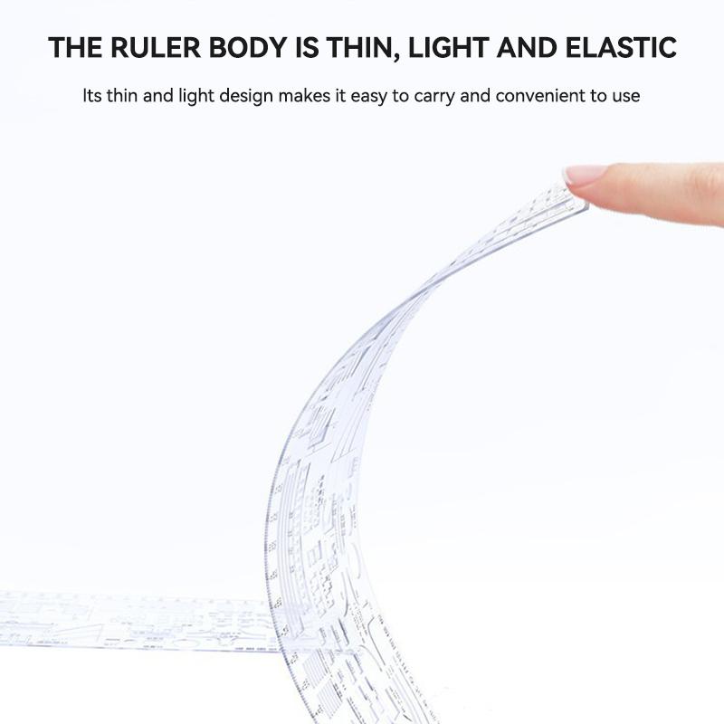 Circular Oval Ruler With Hollow Circle Cutting Durable Drawing Design Architect Template Drafting Ruler Template Measuring Ruler