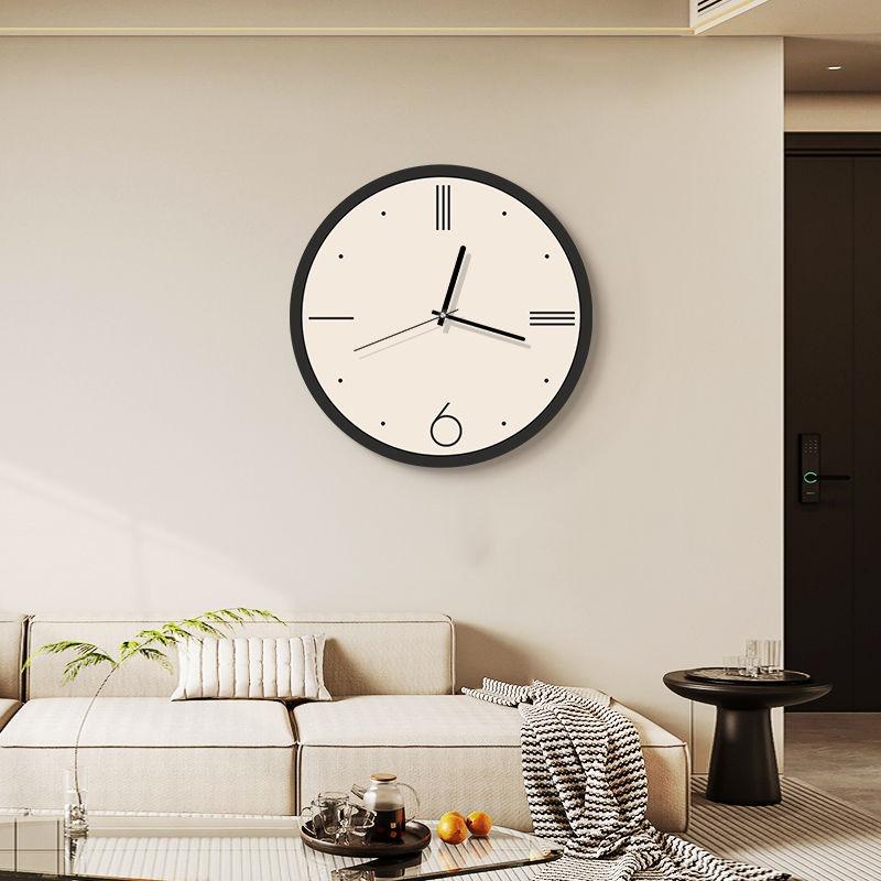 Advanced Sense Wall Clock Simple Living Room Dining Room Punch-free Minimalist Hanging Watch Creative Silent Decoration Clock