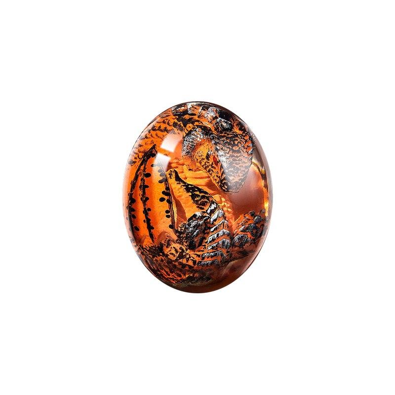 Crystal Transparent Resin Statue Dragon Egg Lava Dinosaur Egg Souvenir Resin Craft Luminous Handmade Dragon Eggs Home Decor Gift Extra 2% Off