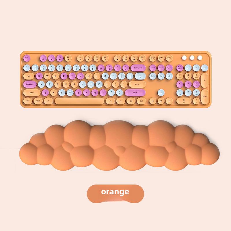 Vendita Calda Supporto da Polso in Memory Foam a Tinta Unita per Tastiera per Digitazione su Desktop