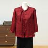 2026 Spring Elegant Seven-Sleeve Blouse for Middle-Aged & Elderly Women