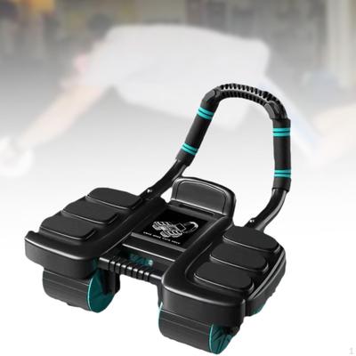 Équipement d'entraînement de la force abdominale à quatre roues Fitness Musculation Support pour coudes