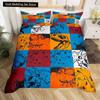 Cartoon Dinosaur King Queen Duvet Cover Jurassic World Animal Bedding Set Universe Galaxy Quilt Cover Polyester Comforter Cover