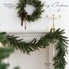 High-End All-PE Christmas Wreath for Desktop Decoration and Photography
