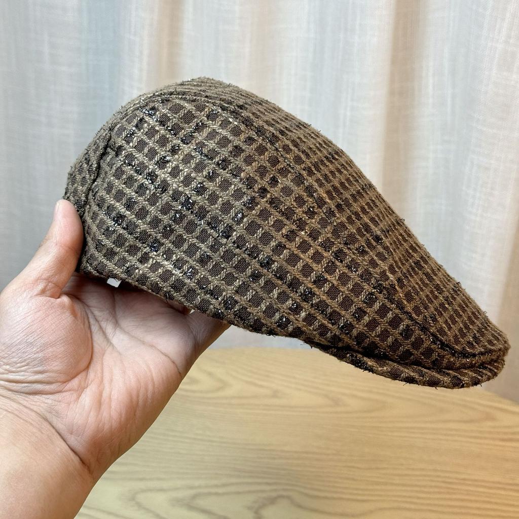 Autumn and Winter Korean Version Versatile Bright Silk Forward Hat Fashionable Casual Student Beret
