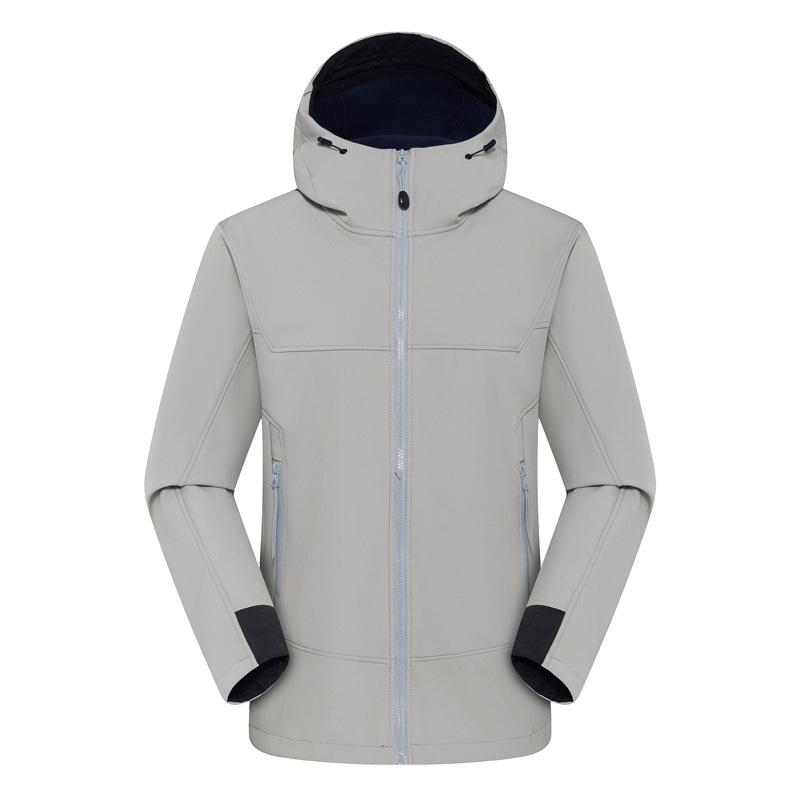 Unisex Windbreaker: Vogelhuis Softshell Jas, Fleece-Gevoerd, Waterdicht & Winddicht voor Herfst/Winter Bergbeklimmen.