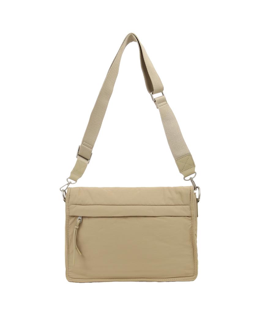 Vlot Flap Messenger Bag [Beige]