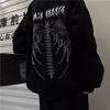 Women's Gothic Dark Style Hoodie - European & American Hip Hop Harajuku Plus Size Sweatshirt