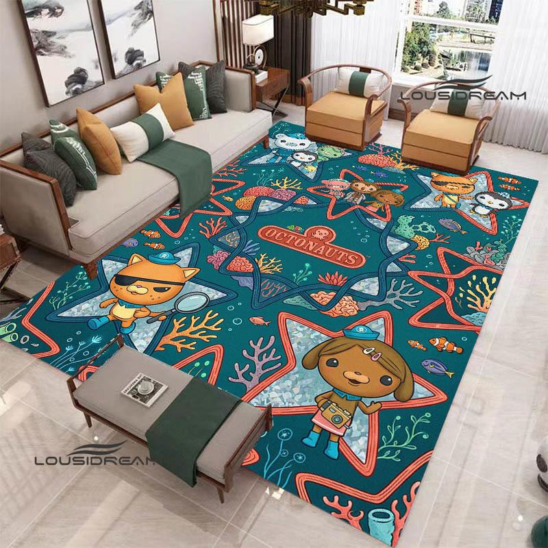 3D The-Octonauts cartoon printed carpet Living room bedroom non-slip carpets Yoga mat Outdoor carpet kawaii rug birthday gift