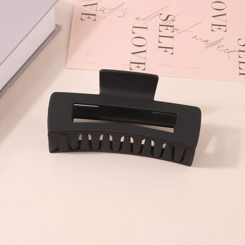 8.5CM x 10.5CM Rectangular Matte PS Hair Clip - Simple Shark Hair Accessory