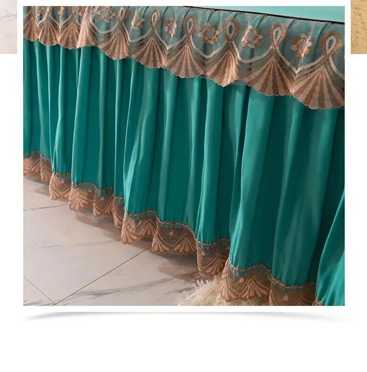 Cool Bed Skirt Lace Bedspread Princess Style Bedding Sets with Pillowcases Beautiful Bed Spreads Queen King Size Beddings