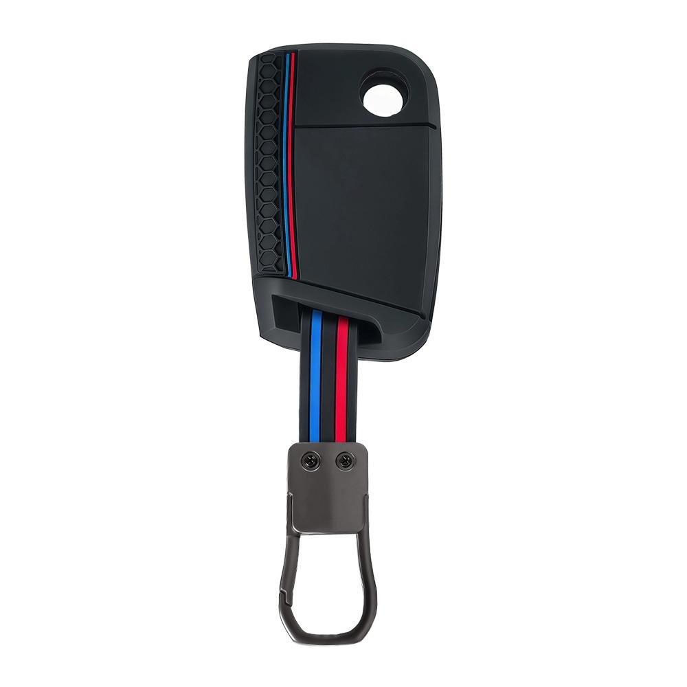 Key Case Cover For Vw Golf 7 Gti Polo T-Cross T-Roc Touran Tiguan Skoda Octavia Rapid Kodiaq Fabia Seat Ibiza Leon Ateca Arona