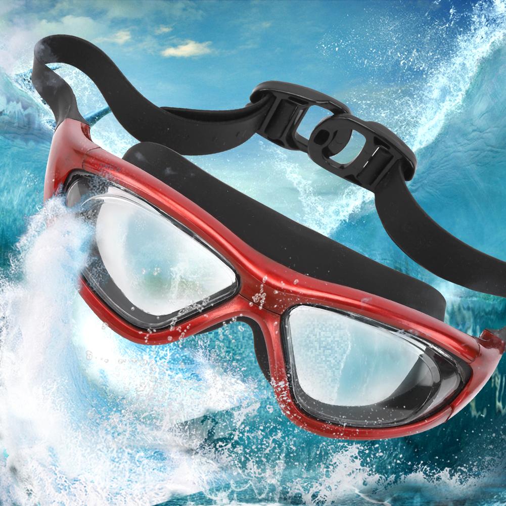 Adults No Electroplating Swimming Surfing Glasses Gliding Sailboat Drifting Sports Swim GogglesRed Free Size