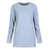 Shop   Women Loose FiT Slub Round Long Sleeve T shirT Brown Dai Wsh 1009
