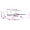 Daybed with Pull Out Function and Drawers Light Grey 90 X 200 Cm Velvet
