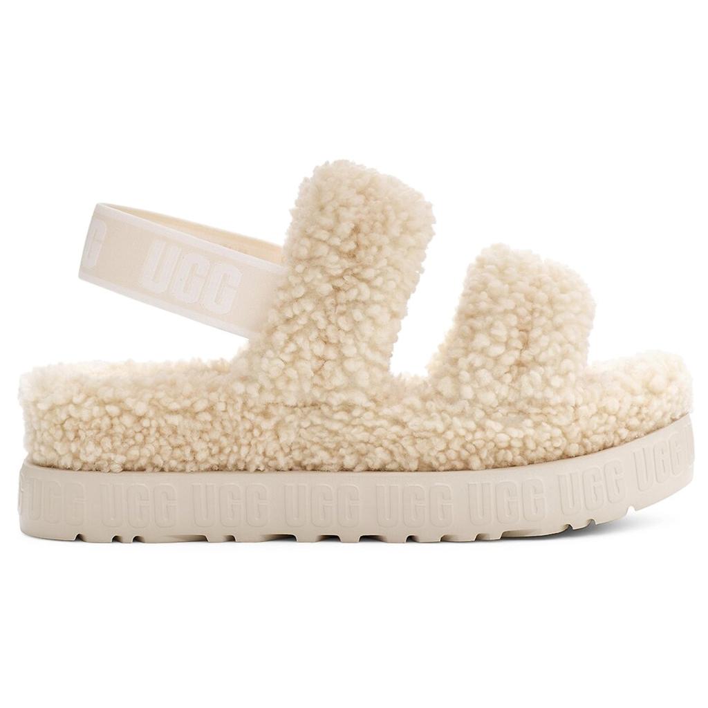 (WMNS) UGG Oh Fluffita Outdoor Open Toe Flat Heel Sports Sandals Women's 1120876-NAT