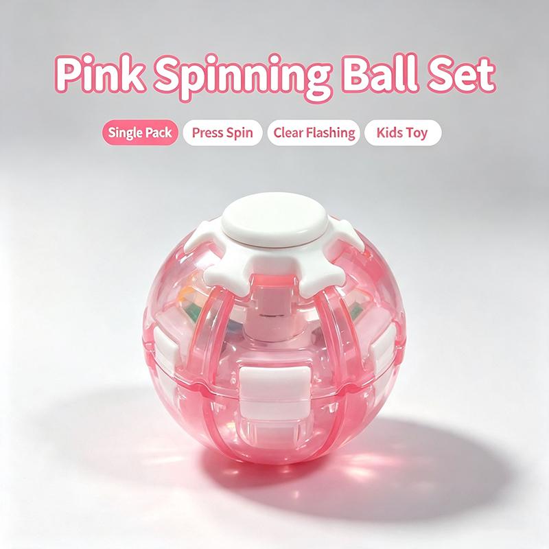 Led Magic Press To Spin Stress Relief Fidget Balls Autism Adhd Focus Quiet Cool Gadgets Unique Gifts For Kids & Adults