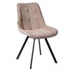 PANKO 2 Upholstered Swivel Chair, Light Beige Fabric