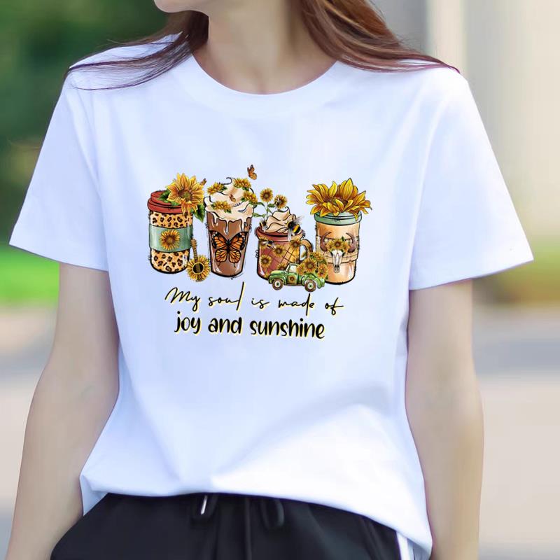 

Футболка Бабочка Милая Письмо Модная Милая Модная Одежда 5XL