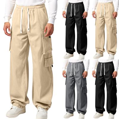 Men's Fashion Leisure Middle Waist Long Casual Pants