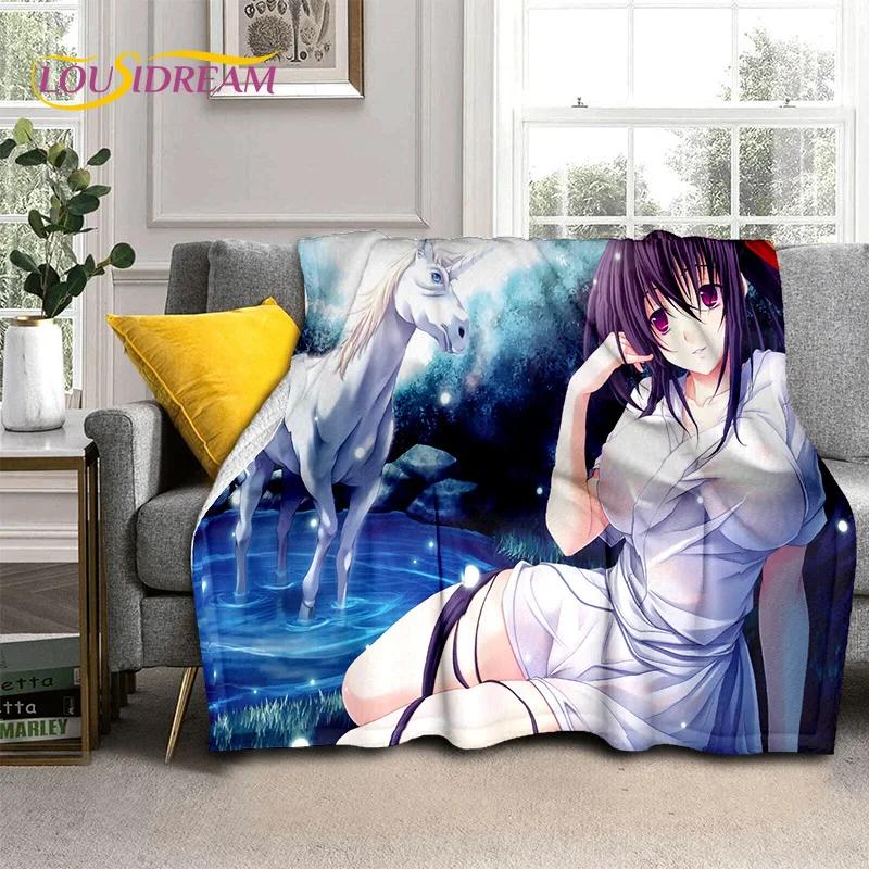 Cartoon Sexy Girl High School DxD Anime 3D Blanket,Soft Throw Blanket for Home Bedroom Bed Sofa Picnic Travel Cover Blanket Kids