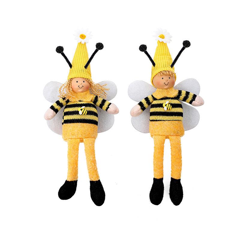Bee Festival Gnome Doll Long Legs Wings Bee Cute Doll Home Ornament