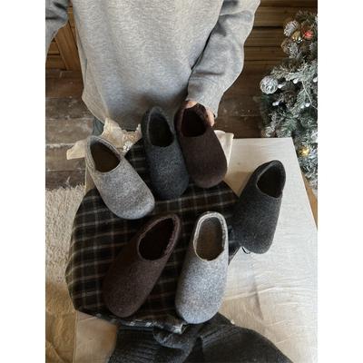 One Pedal Lazy Thick-soled Muller Warm Fluffy Round-headed Beanie Shoes Women Wear In Autumn and Winter Birkenstock