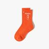 Freeze Pattern Quarter Socks ORANGE