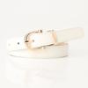 Korean Style Women's Multi-Color Leather Belt, Versatile Thin Waist Accessory for Students, Fashionable Match for Jeans and Clothing.