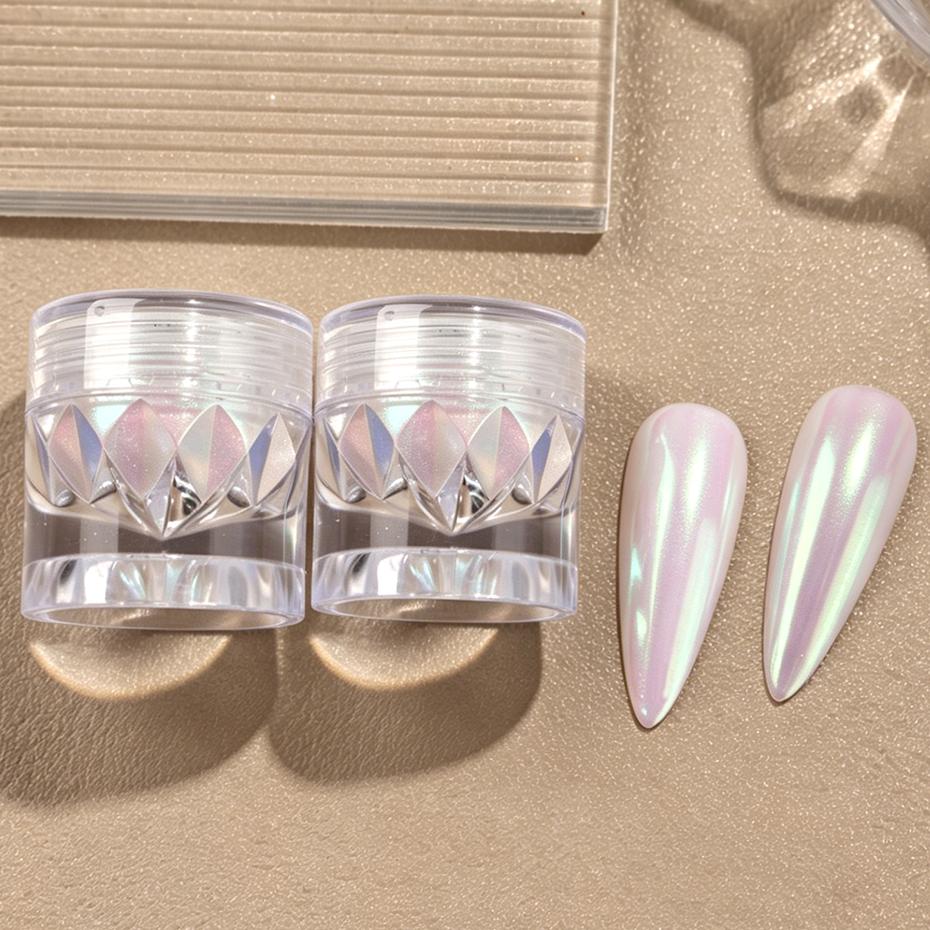 Xiaomi 1/2/3pcs Iridescent Aurora Chrome Nail Powder Unicorn Mermaid Pigment Dust Mirror Pearlescent Glitter Nail Art Powder Gel Polish