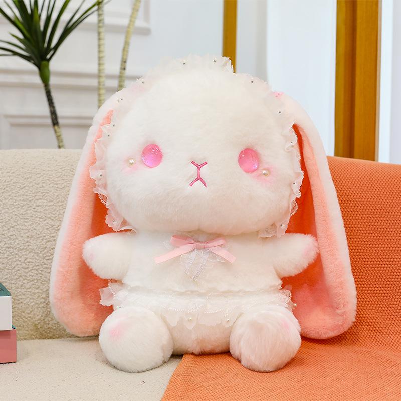 Cute and Funny Lolita Rabbit Backpack Japanese JK Style Girl's Heart Cute Little Rabbit Plush Bag Gift