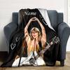 Taylor Swift Heart Gesture Flannel Blanket Soft And Cozy Customizable Name Perfect For All Seasons Sofa Bed Or Outdoors Personalized Gift Contemporary