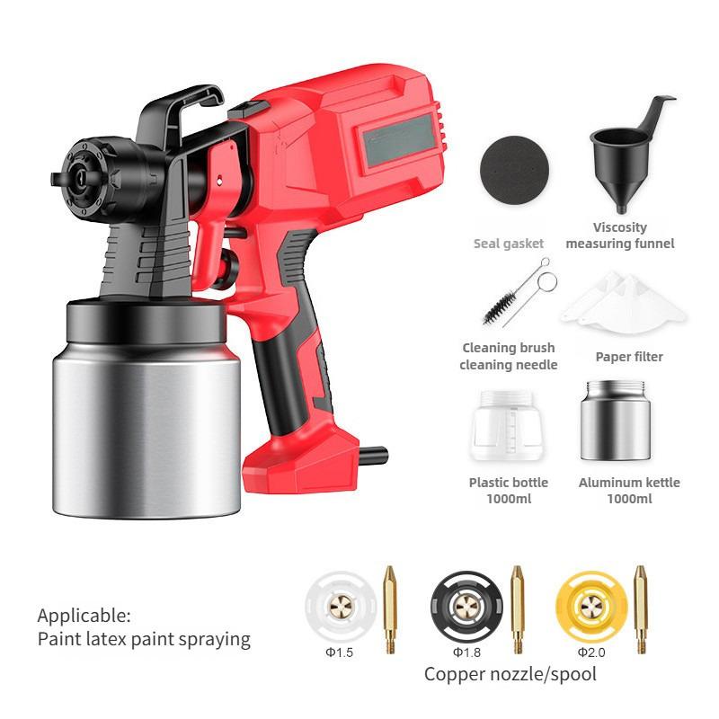 Small Rechargeable Household Paint Spraying Machine Handheld Latex Paint Spray Gun Portable Electric Spray Paint Gun