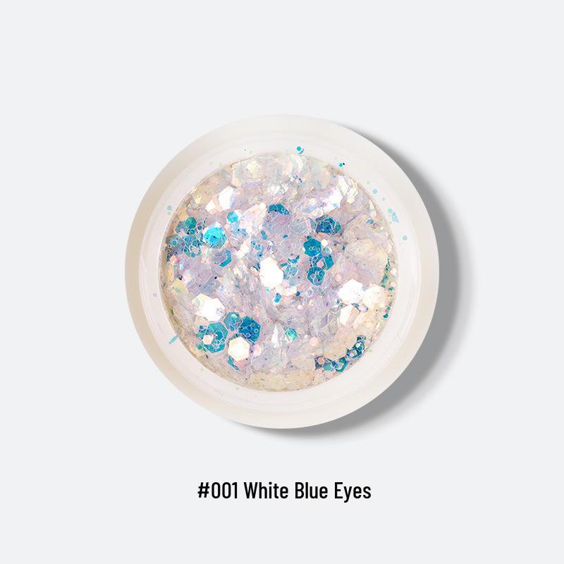 Iridescent Nail Art and Eyeshadow Glitter Sequins