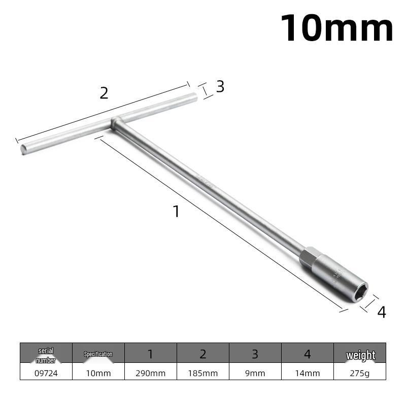Longdexin T-Handle Multi-Functional Hex Socket Wrench for Car and Motorcycle Repair