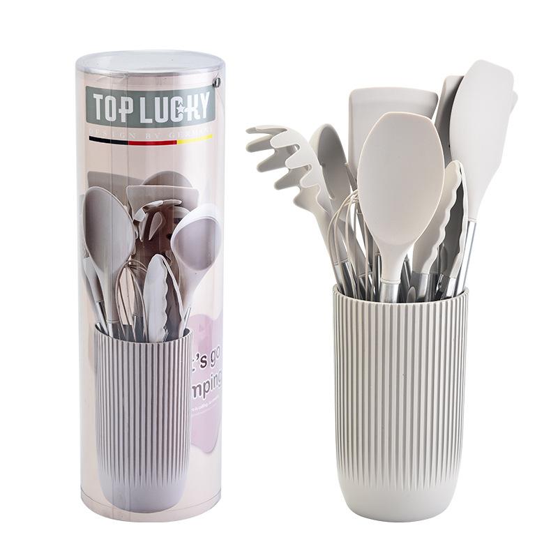 

Набор кухонных принадлежностей из 12 предметов, термостойкие кухонные принадлежности Umite Chef, набор гаджетов, ручка из нержавеющей стали, кухонные лопаточки, инструменты для посуды с антипригарным покрытием as the picture