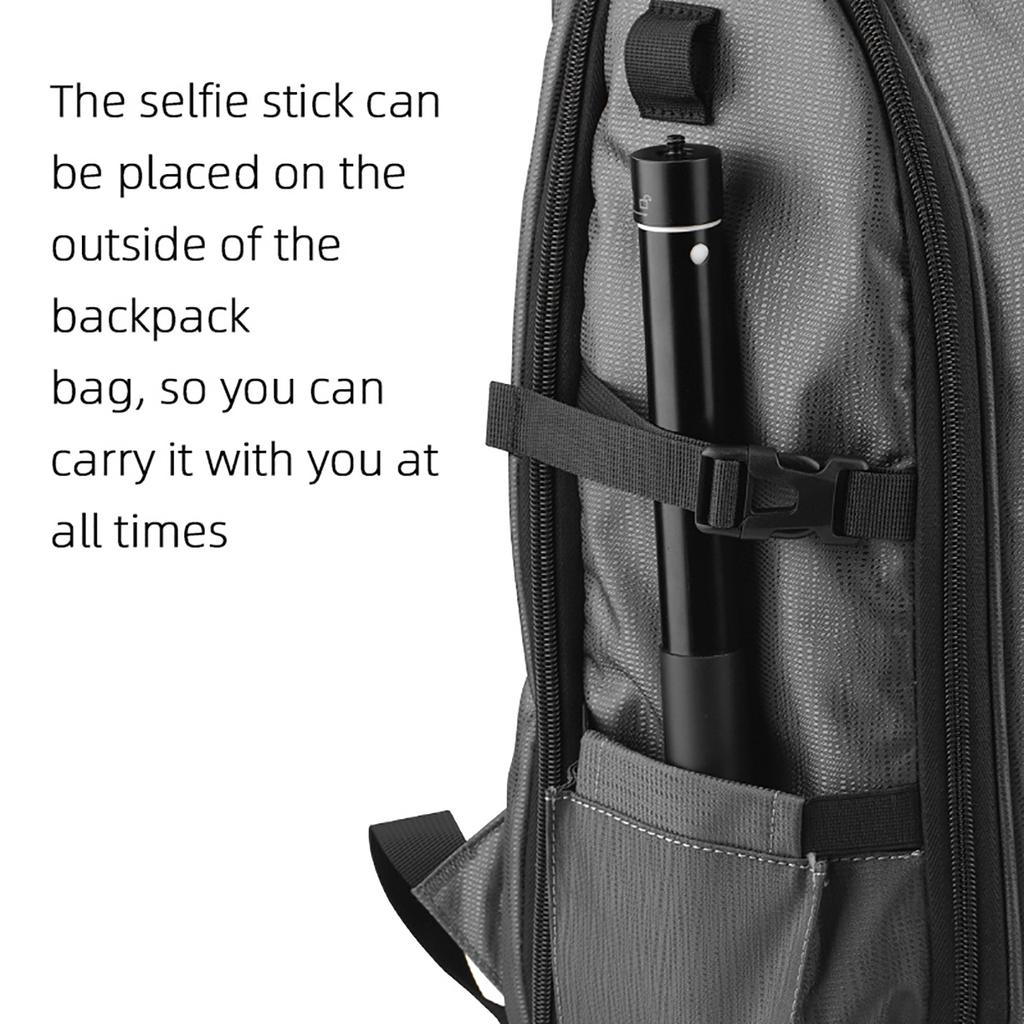 Ausziehbarer Selfie-Stick, leichte Stangen aus Aluminiumlegierung, Verlängerungsstab für OM4SE Mobile6 Action-Kameras, 30,2 ~ 131 cm