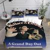 Cartoon Dog Duvet Cover Pillowcase Bedding Set Wallace&Gromit Adult Boy Girl Bedroom Decoration Children Single Double  Size