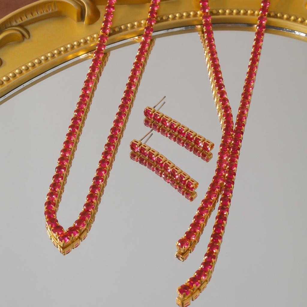 Vintage French Court Style Personalized Fish Bone Spine Necklace Bracelet Earring Set