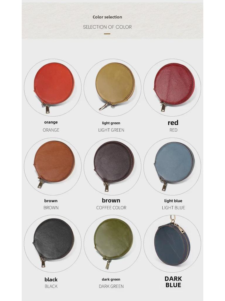 Vintage Echtleder Mehrfarbige Geldbörse und Schlüsseletui