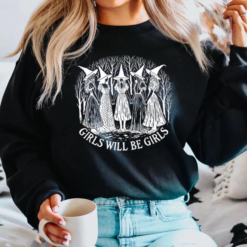 Funny Witch Sweatshirt for Girls - Halloween Edition