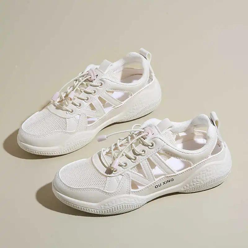 Fashion Thick Sole High Platform Female Red Tennis Basketball Latest Sneakers Casual Women's Shoes Sport Real Exercise Sunny